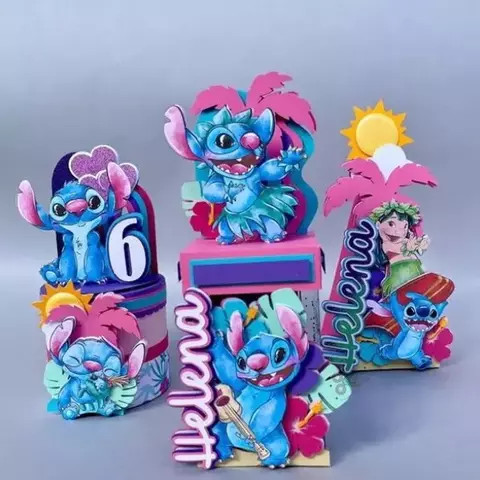 Arquivo de Corte: Kit Festa Lilo e Stitch Aquarela #28 | Studio - comprar online