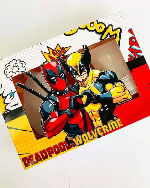 Arquivo de Corte | Caixa Mini Confeiteiro Dead Pool e Wolverine - comprar online