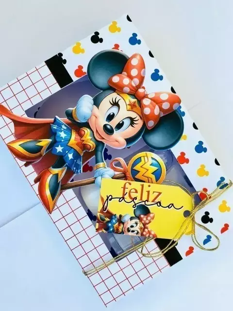 Arquivo de Corte | Caixa Mini Confeiteiro Minnie Heroína - comprar online