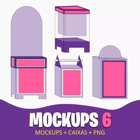 Arquivo de Corte | Mockups + Caixa + Png 6 | Studio e Png - comprar online