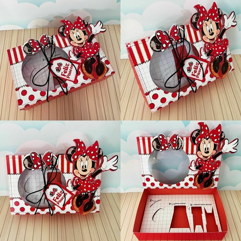Arquivo de Corte | Caixa Mini Confeiteiro Minnie Vermelha - comprar online