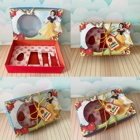 Arquivo de Corte | Caixa Mini Confeiteiro Branca de Neve - comprar online
