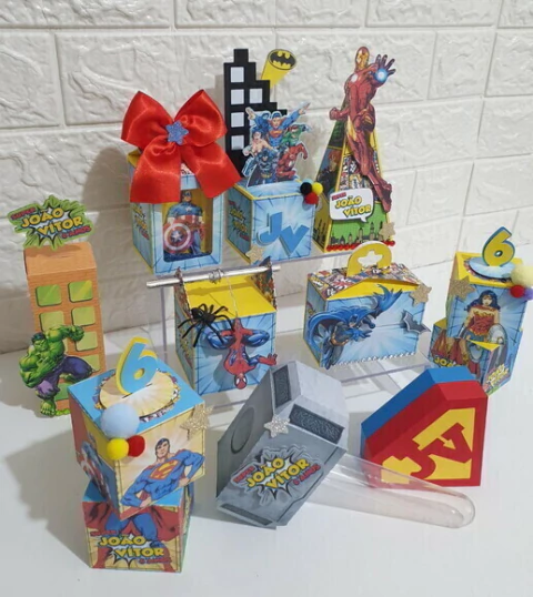 Arquivo de Corte: Kit Festa Super Heróis #04 | Studio - comprar online