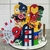 Arquivo de Corte: Topo de Bolo Topo de Bolo Vingadores Cute + Martelo 3d - comprar online