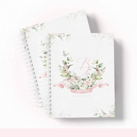 Arquivo Digital | Maternidade Monograma Floral Rosa - comprar online