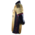 Camisa AC Milan 2013 Dourada 3 Adidas Retro vista lateral, destacando as cores dourada e preta.