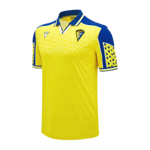 Camisa Cádiz Home 24/25 Torcedor Macron Masculina - Amarelo