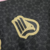 Logotipo do Palermo FC bordado em uma camisa preta com detalhes em rosa.