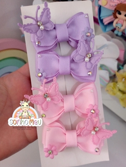 Parzinho Borboleta Luxo