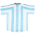 Camisa Seleção Argentina Retrô Home 1998/00 - Torcedor - Masculina - Branca e Azul