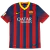 Camisa Barcelona Retrô Home 2013/14 - Torcedor - Masculino - Vermelha e Azul