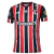 Camisa São Paulo Away 24/25 - Com Patrocínio e Patchs Libertadores 2024- Torcedor - Masculino - Vermelho e Preto
