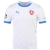 Camisa Seleção República Tcheca Away 24/25 - Com Pathcs Eurocopa 2024 - Torcedor - Masculina - Branca