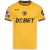 Camisa Wolverhampton Home 24/25 - Com Patchs Premier League - Torcedor - Masculino - Amarelo