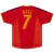 Camisa Seleção Espanha Retrô Home 2002/04 - Torcedor - Masculina - Vermelha
