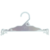 Cabide Lingerie 5000 Transparente 24cm kit com 30pçs