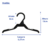 Cabide Infantil top Simples Preto - comprar online