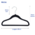 Cabide Veludo Infantil Preto - comprar online