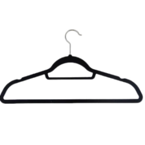 Cabide Veludo Adulto Preto