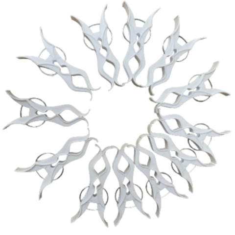 Prendedor de Roupas 5 em 1 - c/ 48 un.