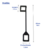 Pino Interligador Quadrado Preto - comprar online