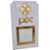 Imagem do Placa pix qr Code em Acrílico Branco com Dourado