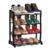 Sapateira 8 Pares Preta Plástico - comprar online