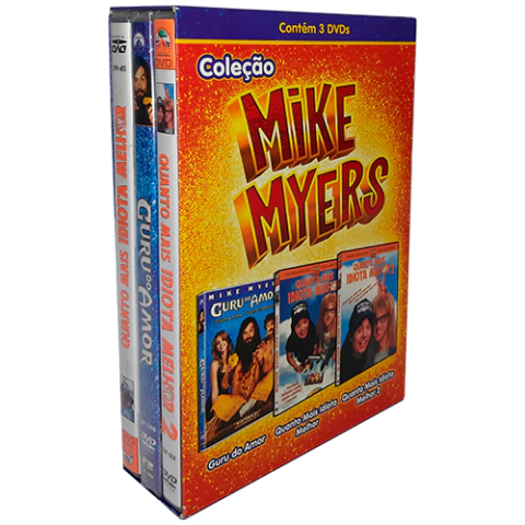 Coleção Mike Myers: Guro do Amor e Quanto Mais Idiota Melhor 1 e 2 - Contém 3 DVDs