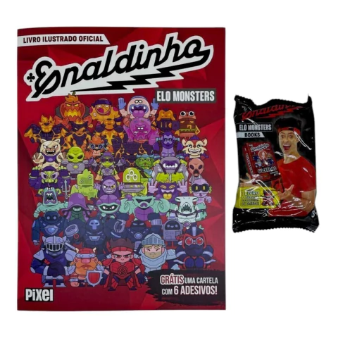 Kit Álbum + 1 Pacote de Figurinhas Elo Monsters/Enaldinho