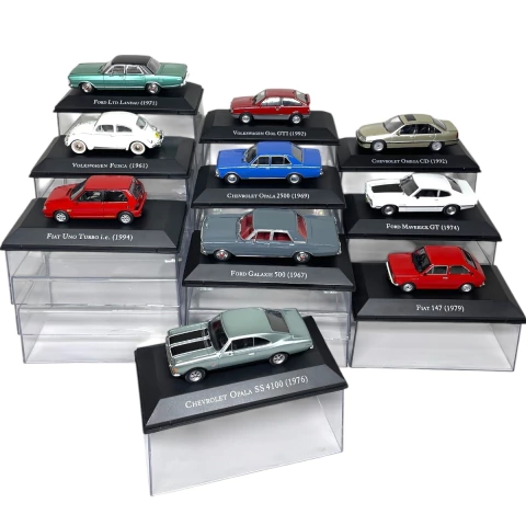 Combo 1ª Temporada de Carros Clássicos do Brasil com 10 miniaturas