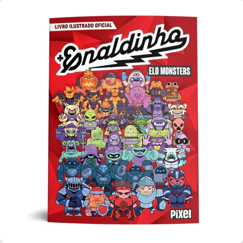 Álbum de Figurinhas Elo Monsters/Enaldinho com cartela de 6 adesivos
