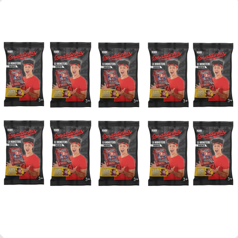 Kit de 10 Pacote de Figurinhas Elo Monsters/Enaldinho com 1 livro + 1 GOGO's Sortidos