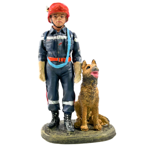 Bombeiros do Mundo: Bombeiro e Cachorro de Resgate - França (2002) - Edição 13