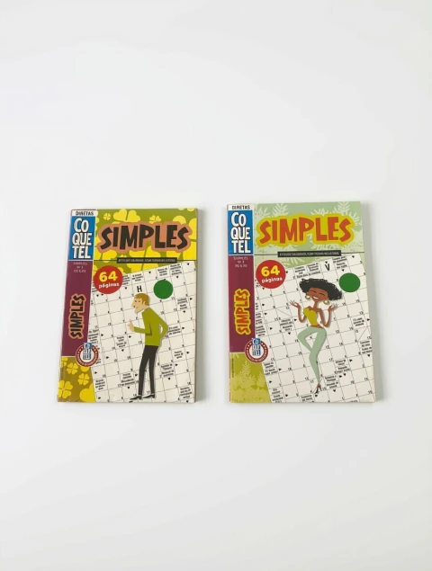 Kit Passatempo Coquetel Simples 2 Livros