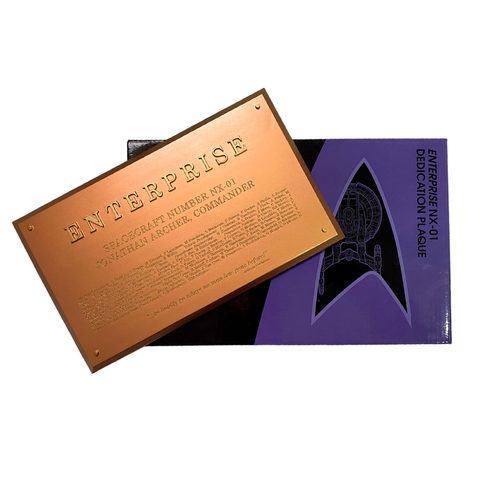 Coleção Star Trek: Enterprise NX-01 Dedication Plaque