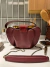 Bolsa Escudero Couro Saidh Vinho - Iramaia Vintage