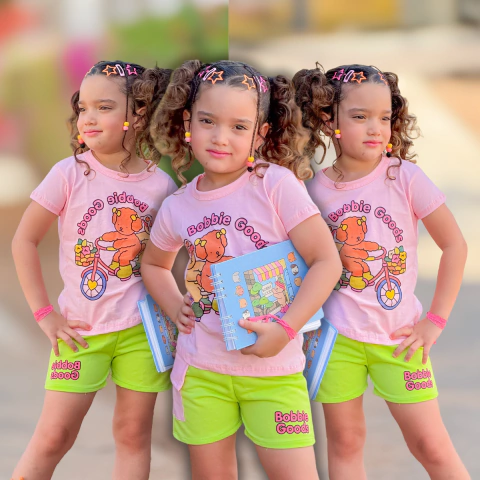 Conjunto Infantil Menina Bobbie Goods de Verão Kit 2 Peças - comprar online