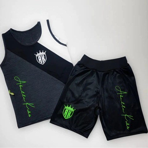 Conjunto Verão Menino Regata E Short Infantil Moda Casual Para Crianças - comprar online