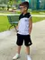 Conjunto Infantil Com Capuz Camiseta e Bermuda - 4 a 12 anos na internet