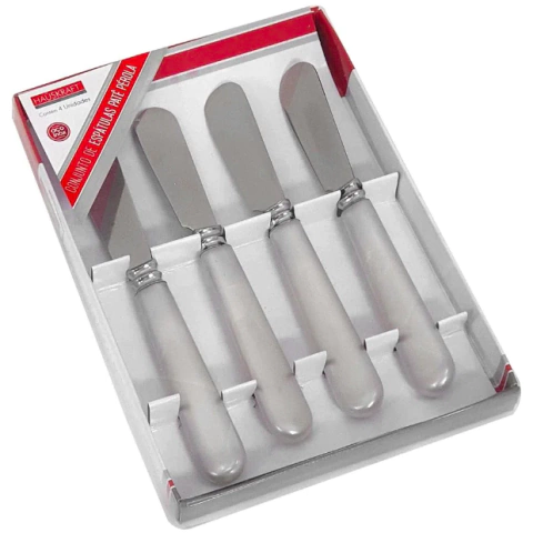 Conjunto de Espátula Manteiga e Patê 4 Peças