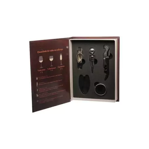 Kit Acessórios para Vinho Livro