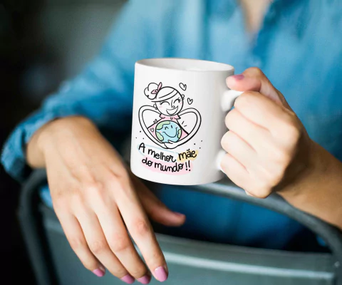 Caneca Porcelana Dia Das Mães (1 Unidade)