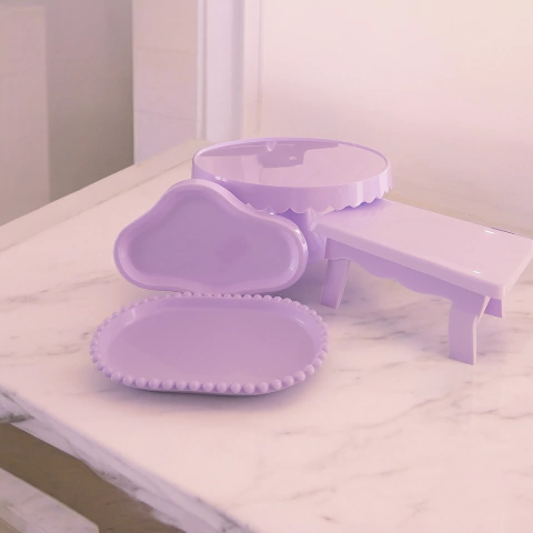 Combo 3 productos + bandeja perla de REGALO!!! Lila pastel