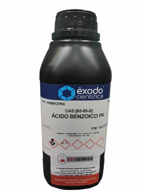 ACIDO BENZOICO PA ACS 500G (CONTROLADO PELA POLICIA FEDERAL)