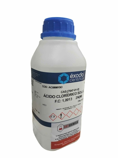 ACIDO CLORIDRICO SOL. 2N (M) AQUOSA 1L