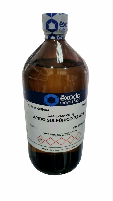 ACIDO SULFURICO PA 1L (CONTROLADO PELA POLICIA FEDERAL)
