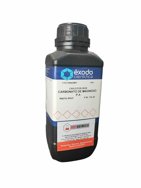CARBONATO DE MAGNÉSIO 5H2O 500GR