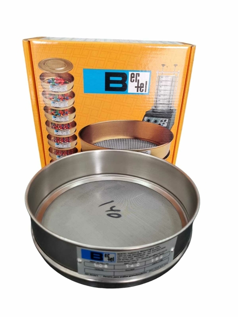 PENEIRA GRANOLOMETRICA EM INOX 8X2 MALHA 100 ABERT. 0,150 mm