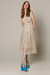 VESTIDO MIDI AMALFI OFF BUTTER na internet