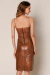 VESTIDO ALCINHA FINA VINTAGE CARAMELO CAFÉ - comprar online
